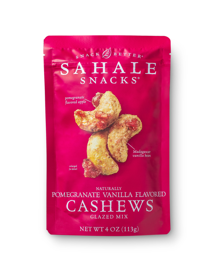 bag of Sahale Pomegranate Vanilla Cashews