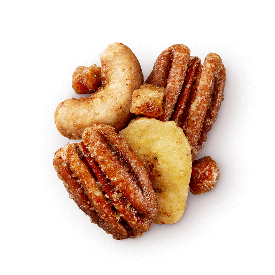 Banana Rum Pecans Glazed Mix Nut Blend