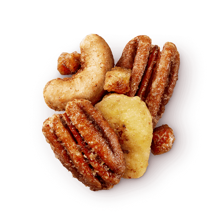 Banana Rum Pecans Glazed Mix Nut Blend